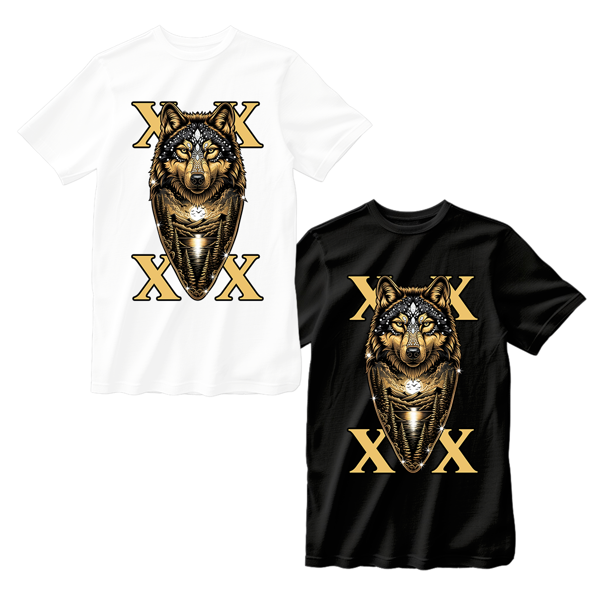huetitch T-shirt wolf-01-15