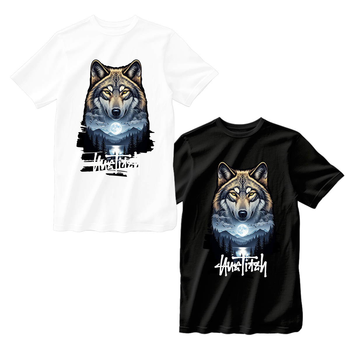 huetitch T-shirt wolf-01-21